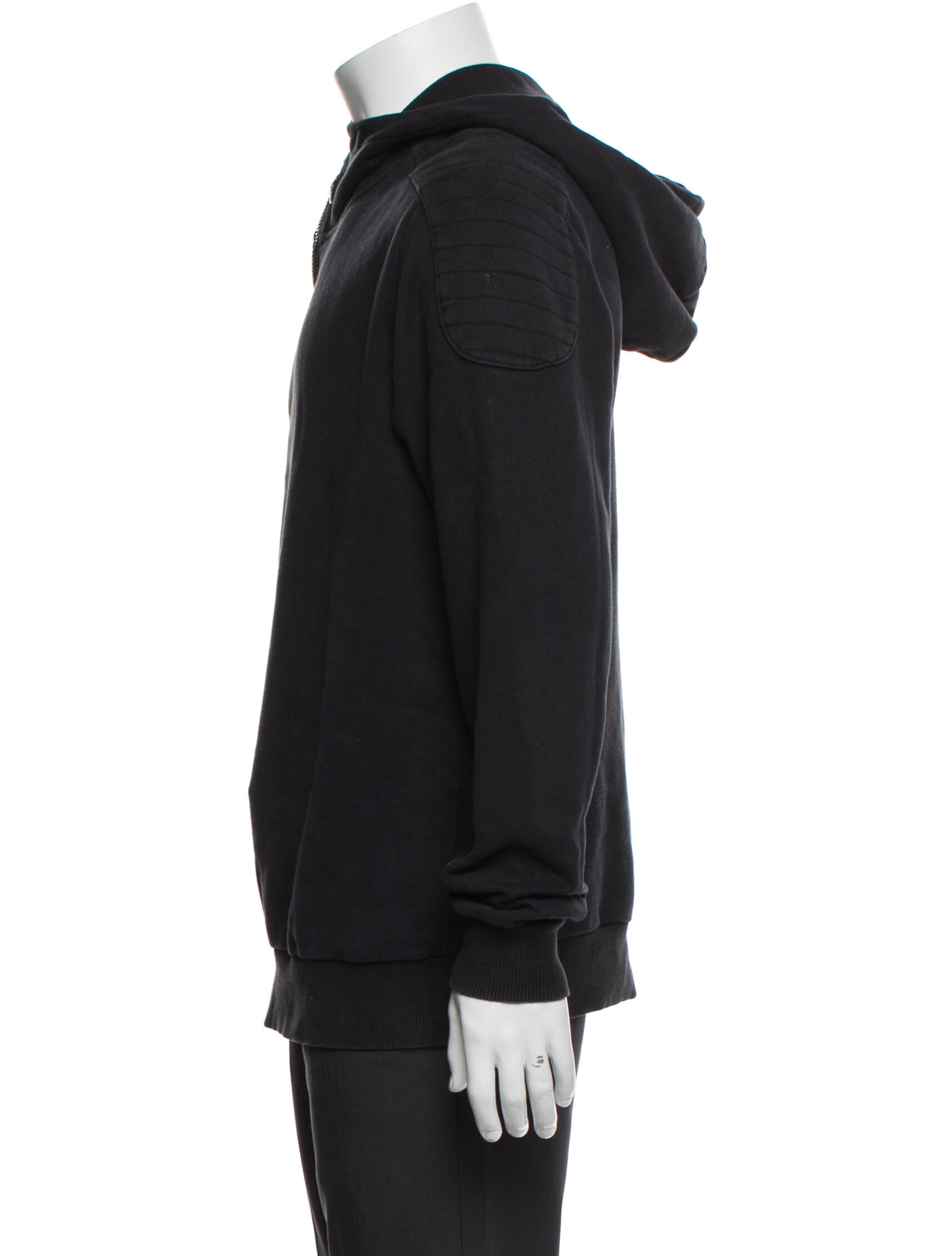 Pierre Balmain Mock Neck Long Sleeve Hoodie