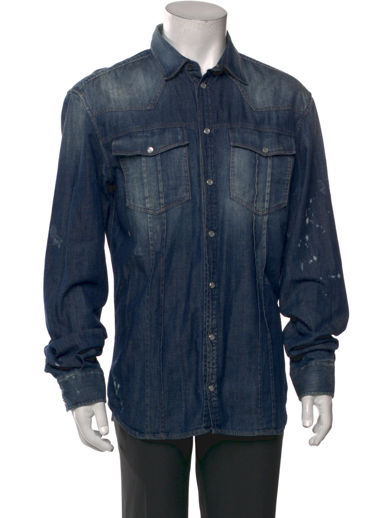 Pierre Balmain Long Sleeve Denim Shirt