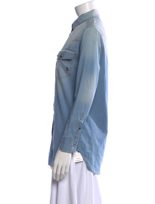 Pierre Balmain Long Sleeve Button-Up Top