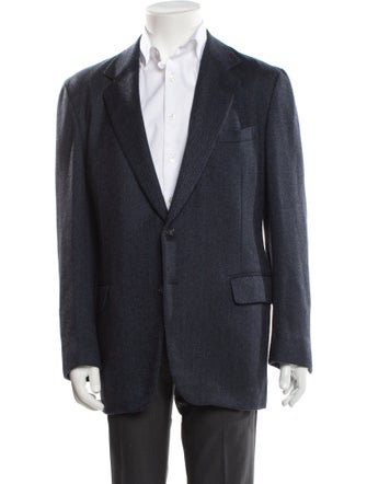 Pierre Balmain Cashmere Tweed Pattern Blazer
