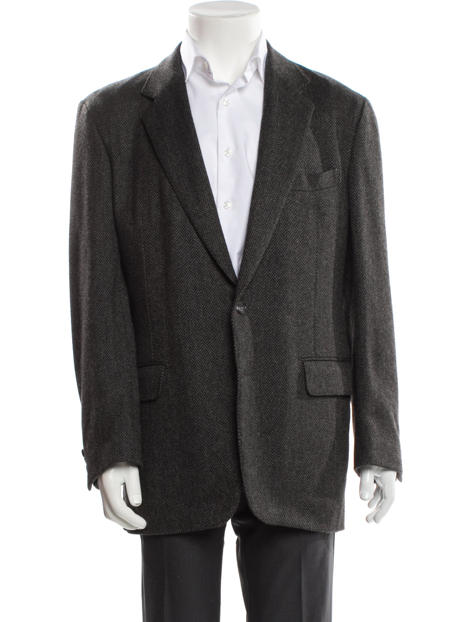 Pierre Balmain Cashmere Tweed Pattern Blazer