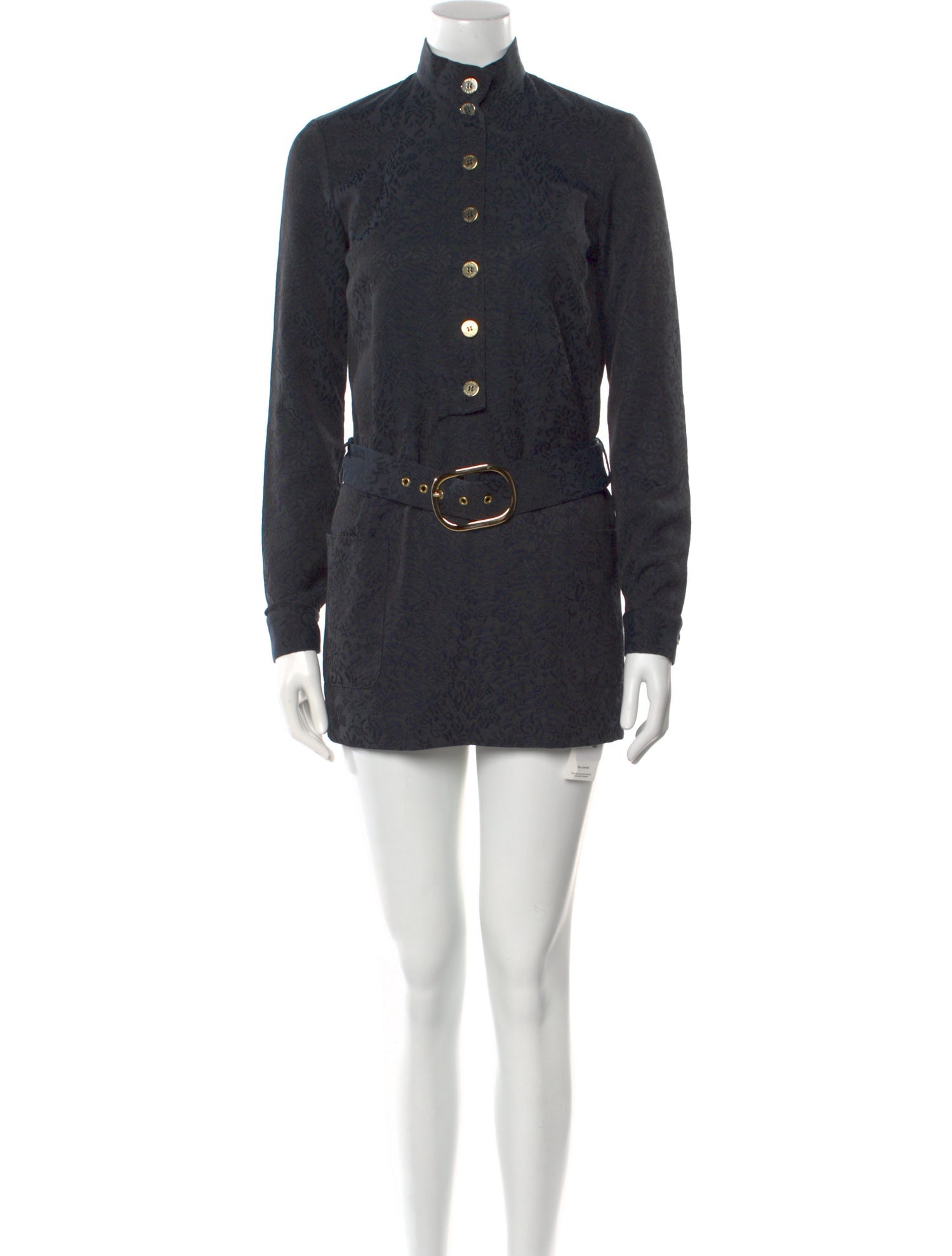 Pierre Balmain Mock Neck Mini Dress