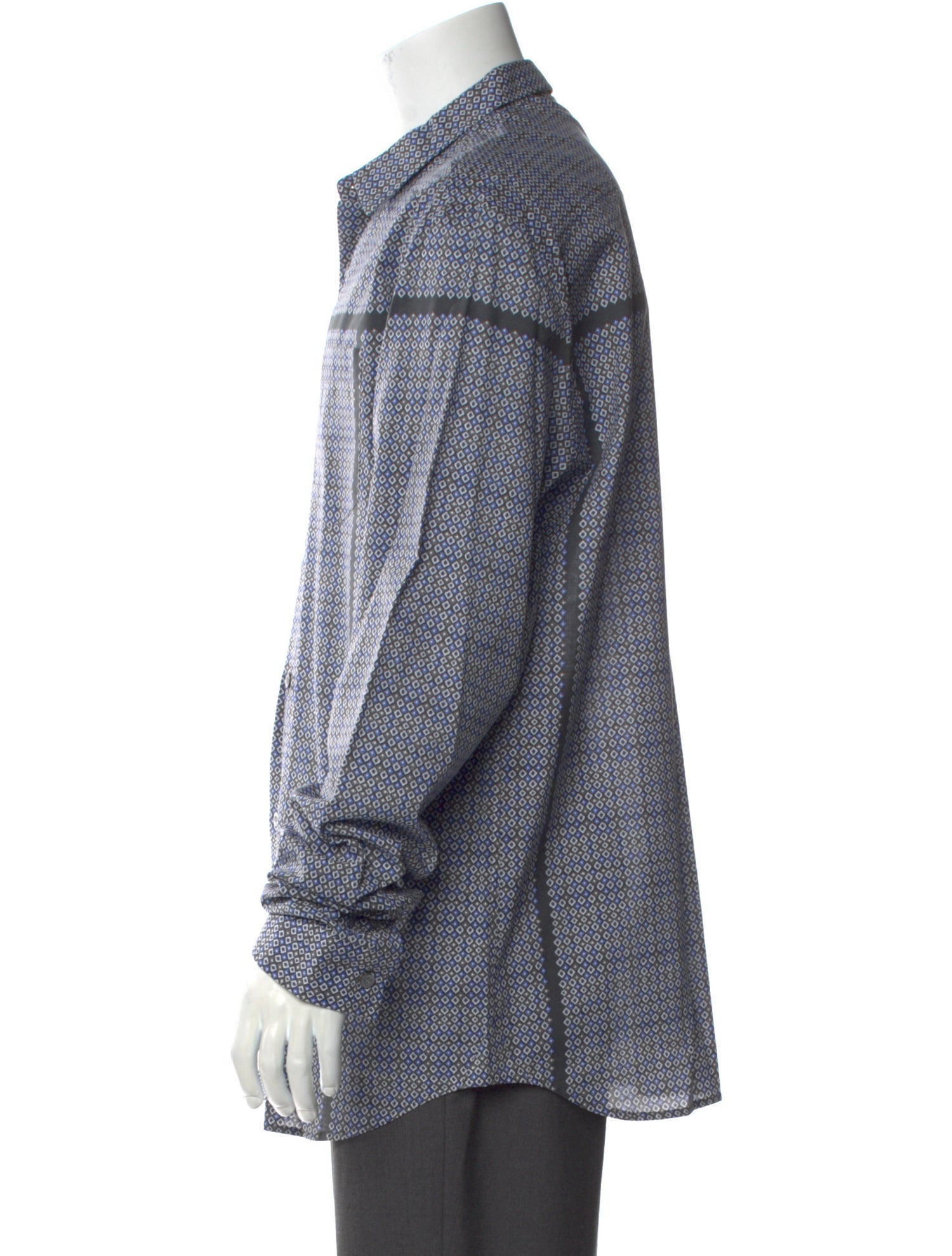 Pierre Balmain Plaid Print Long Sleeve Shirt