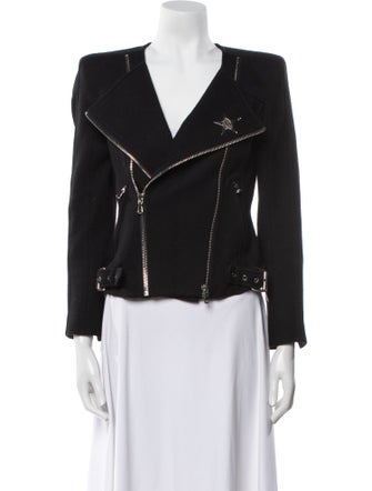 Pierre Balmain Wool Biker Jacket