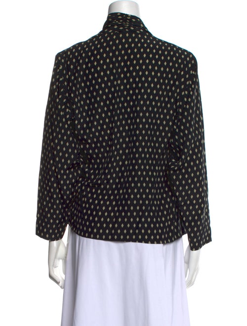 Pierre Balmain Silk Polka Dot Print Blouse