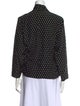 Pierre Balmain Silk Polka Dot Print Blouse