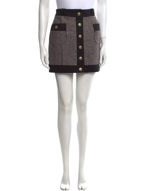 Pierre Balmain Tweed Pattern Mini Skirt