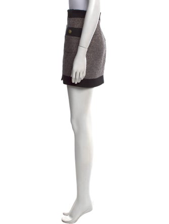 Pierre Balmain Tweed Pattern Mini Skirt