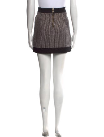 Pierre Balmain Tweed Pattern Mini Skirt