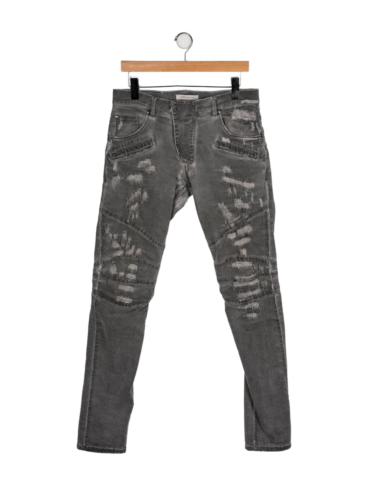 Pierre Balmain Moto Jeans