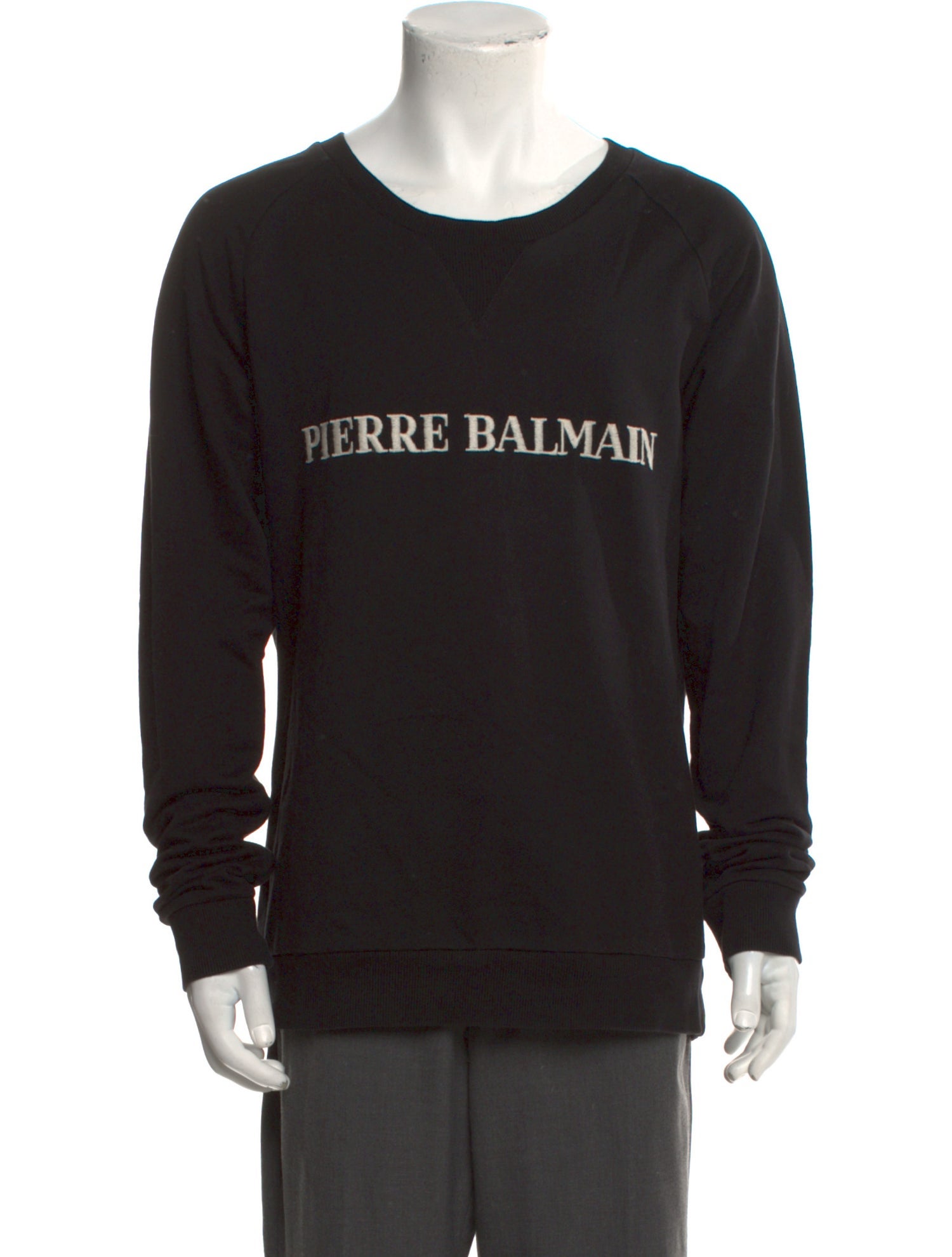 Pierre Balmain Graphic Print Scoop Neck Sweatshirt