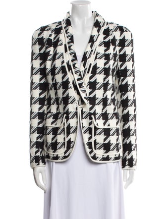 Pierre Balmain Plaid Print Blazer