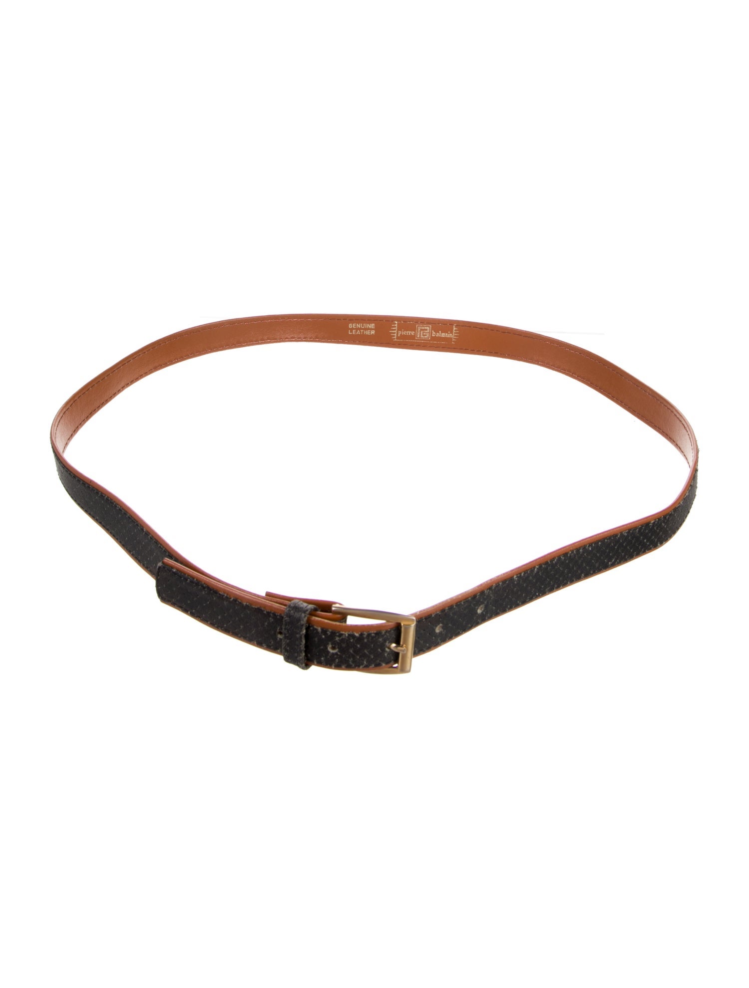 Pierre Balmain Leather Waist Belt