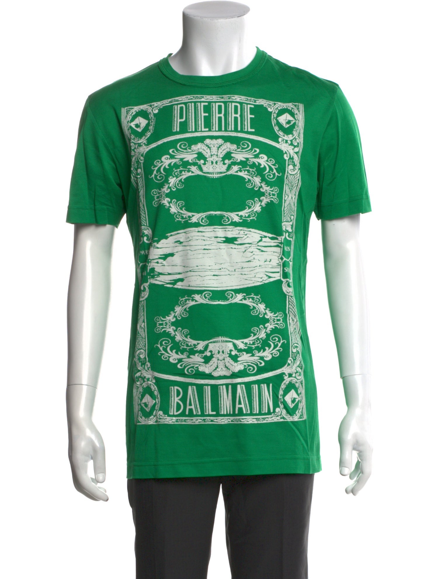 Pierre Balmain Graphic Print Crew Neck T-Shirt