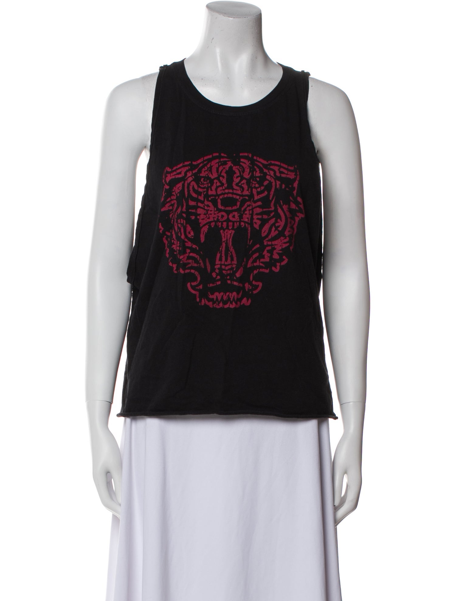 Pierre Balmain Graphic Print Scoop Neck Top