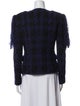 Pierre Balmain Wool Plaid Print Evening Jacket