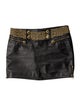 Pierre Balmain Leather Mini Skirt
