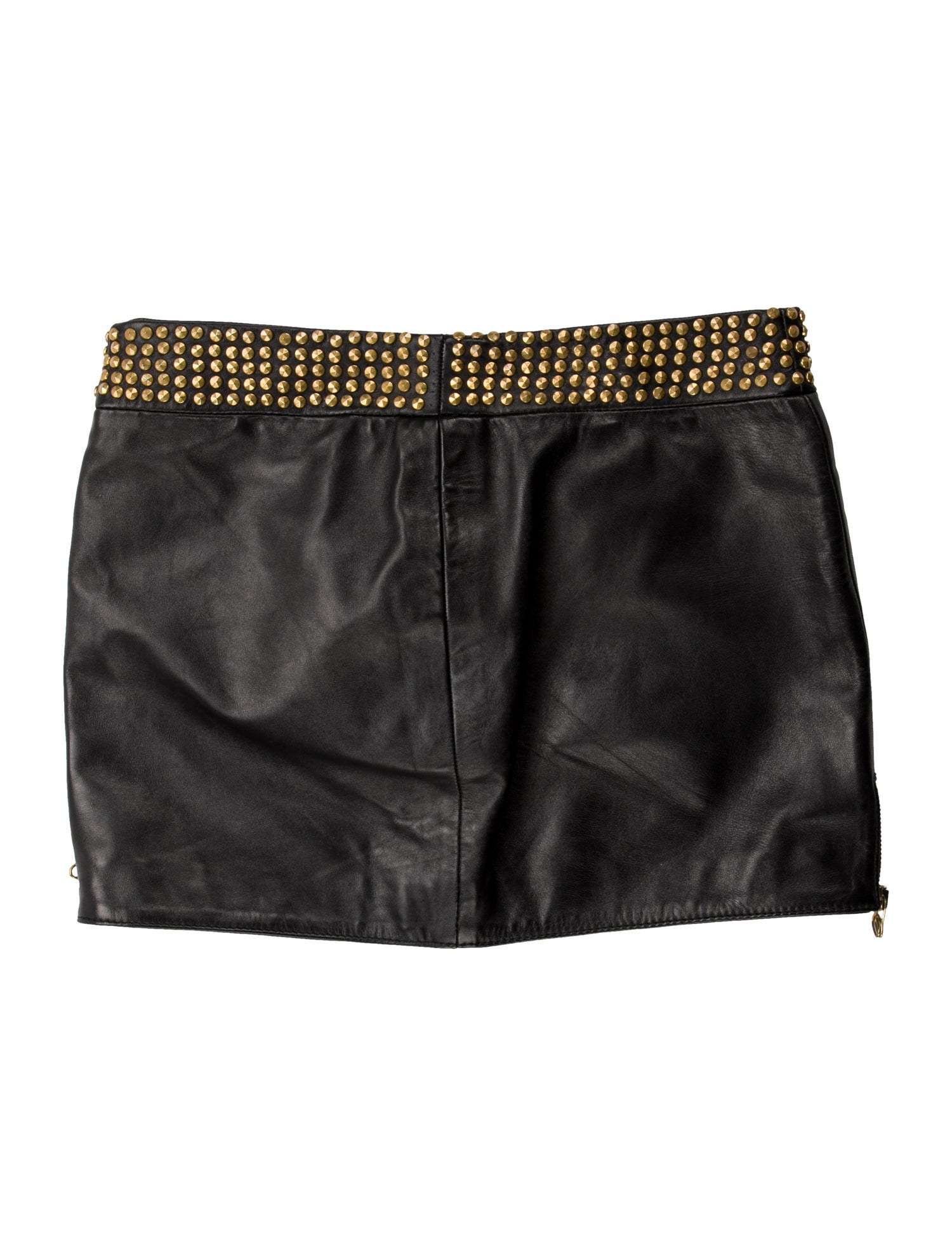 Pierre Balmain Leather Mini Skirt