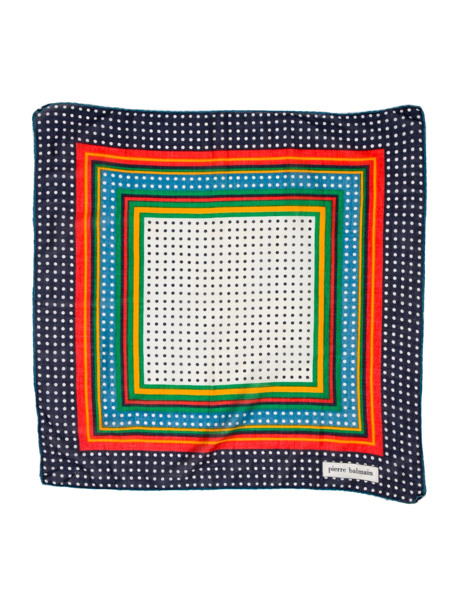 Pierre Balmain Polka Dot Print Scarf