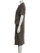 Pierre Balmain Plaid Print Skirt Suit