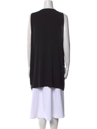 Pierre Balmain Striped Scoop Neck Tunic