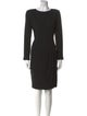 Pierre Balmain Bateau Neckline Knee-Length Dress