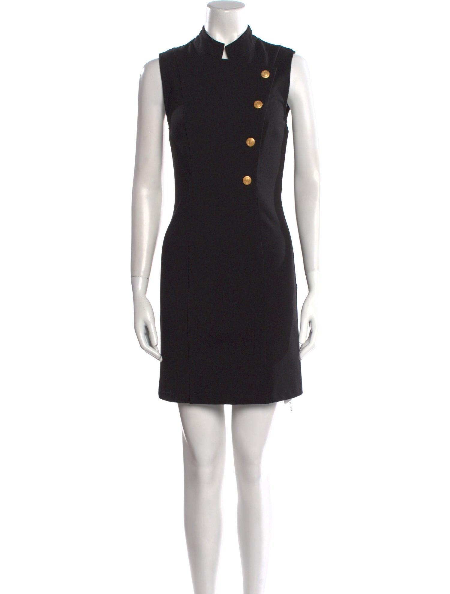 Pierre Balmain Mock Neck Mini Dress