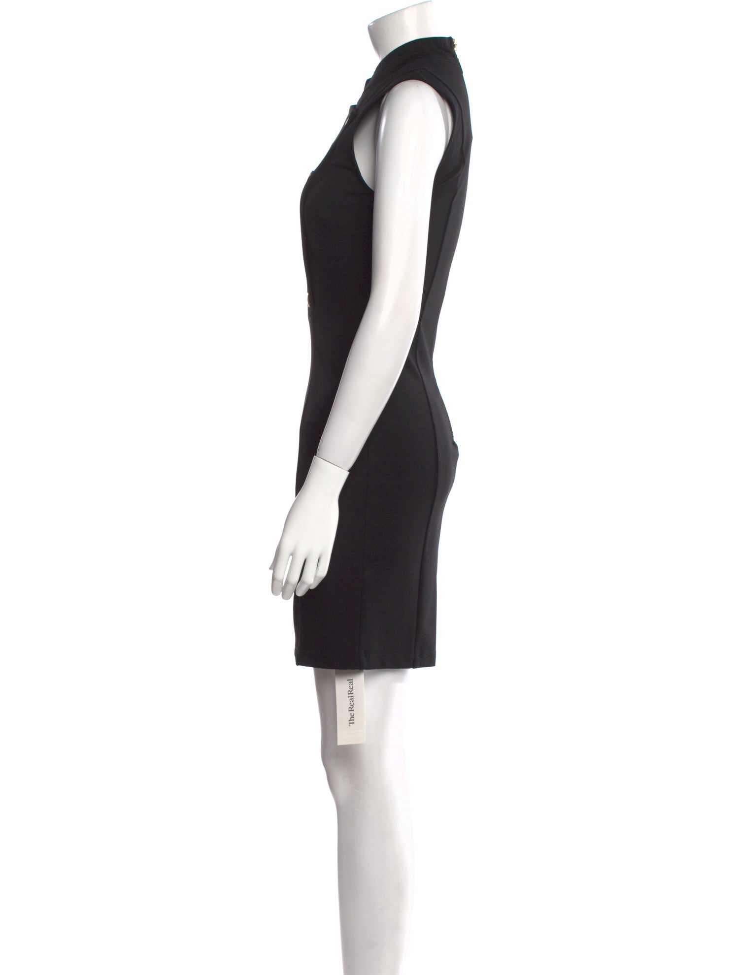 Pierre Balmain Mock Neck Mini Dress