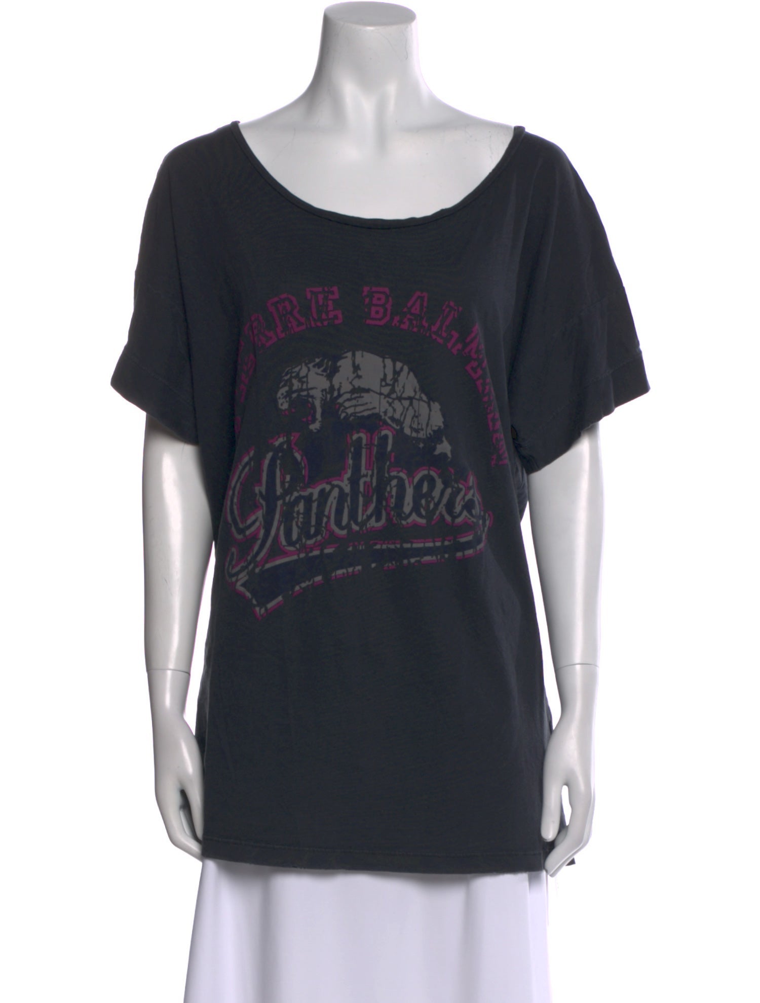 Pierre Balmain Graphic Print Scoop Neck T-Shirt