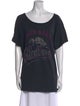 Pierre Balmain Graphic Print Scoop Neck T-Shirt