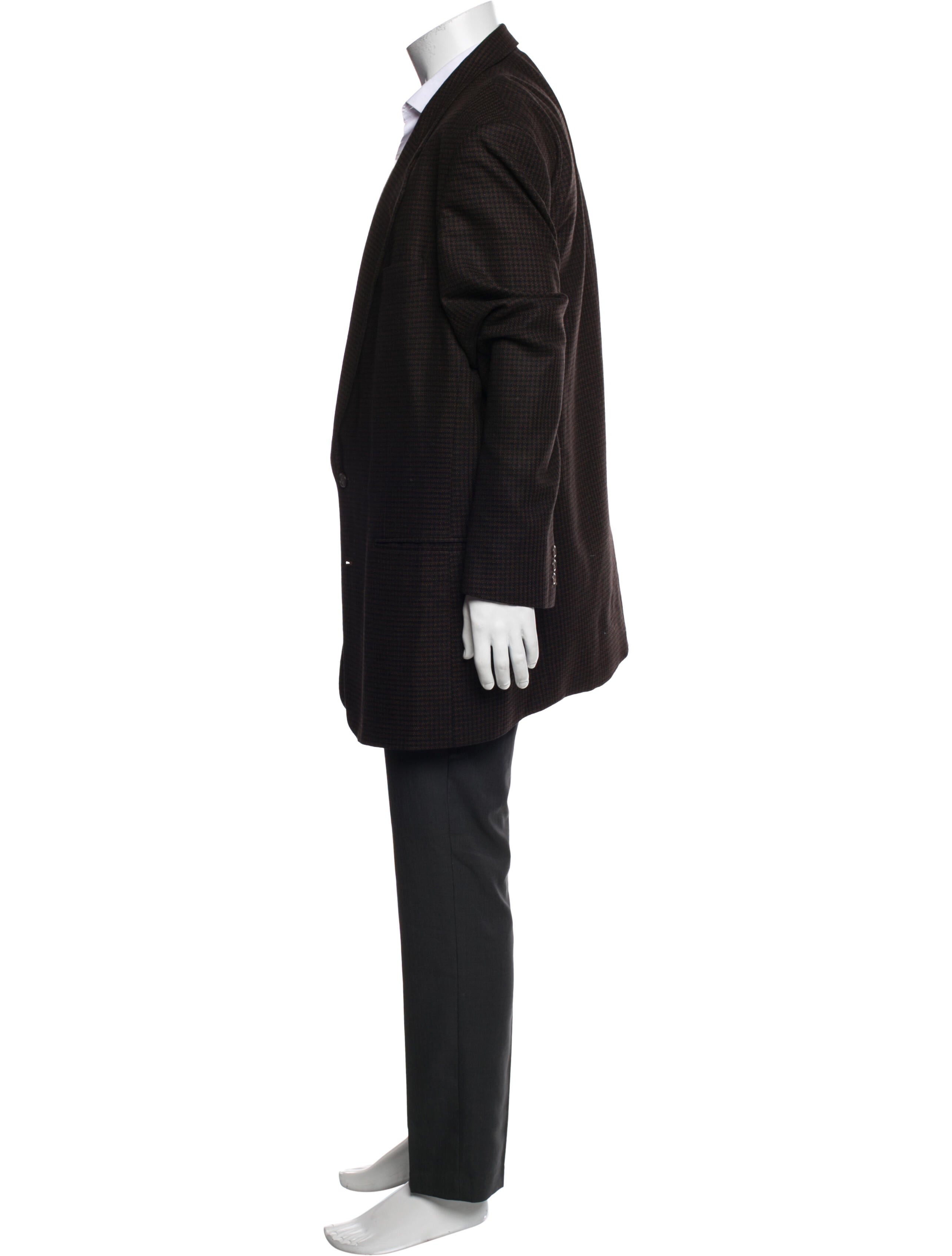 Pierre Balmain Silk Plaid Print Two-Piece Blazer