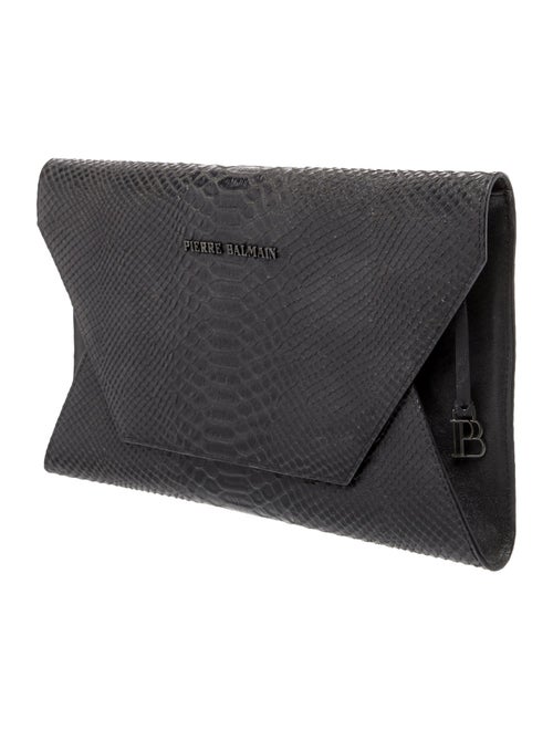 Pierre Balmain Embossed Leather Clutch