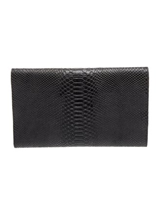 Pierre Balmain Embossed Leather Clutch