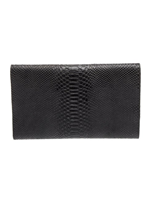 Pierre Balmain Embossed Leather Clutch