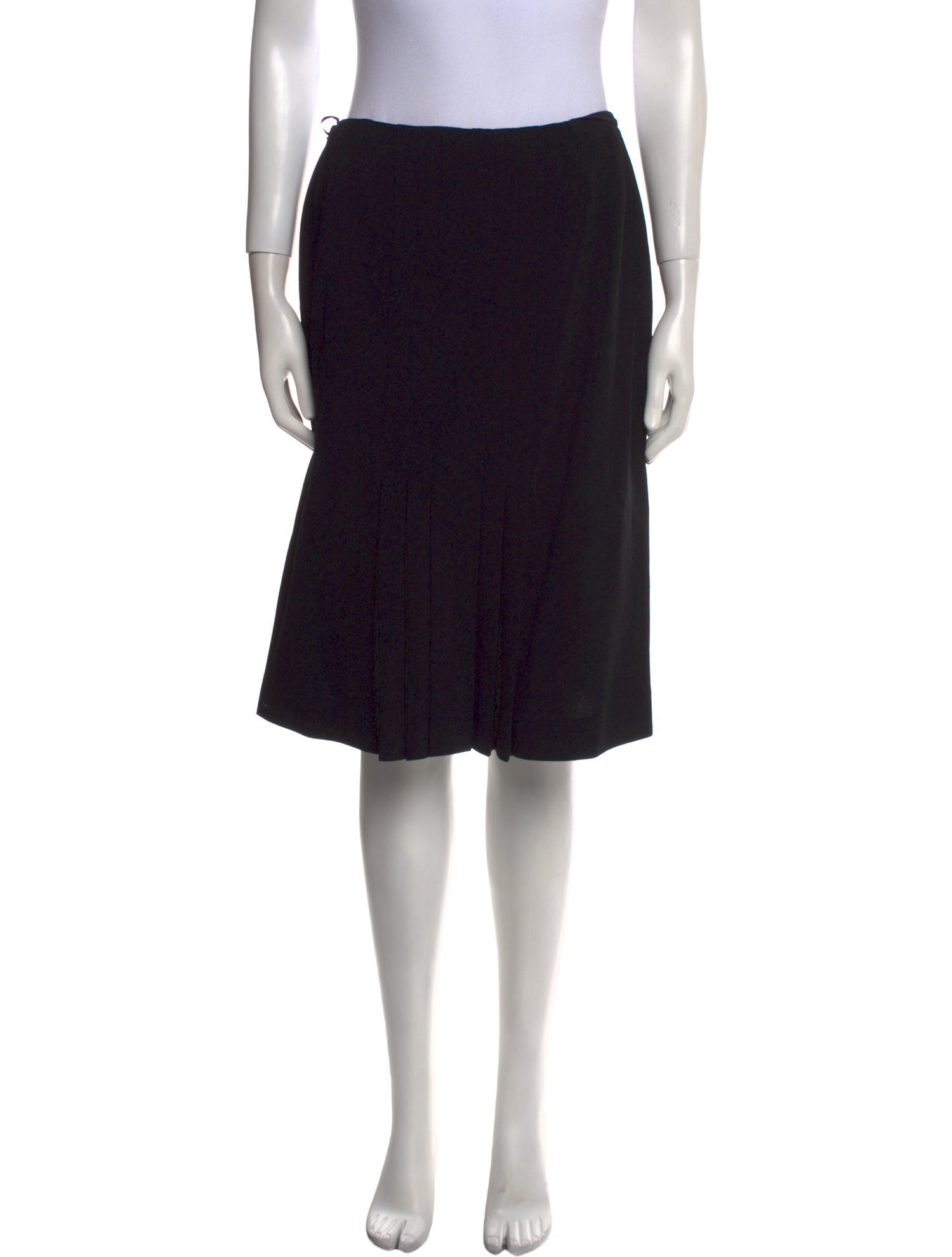 Pierre Balmain Pleated Accents Knee-Length Skirt