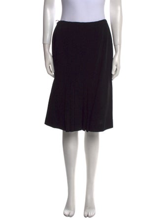 Pierre Balmain Pleated Accents Knee-Length Skirt