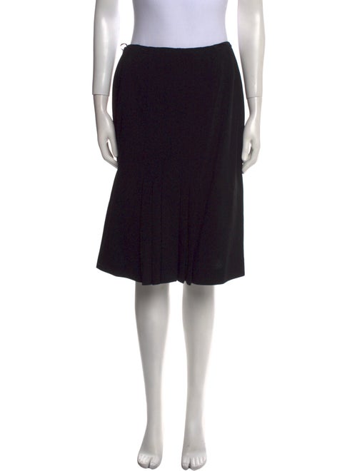 Pierre Balmain Pleated Accents Knee-Length Skirt