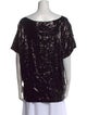 Pierre Balmain Patterned Scoop Neck T-Shirt