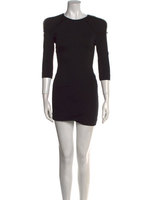 Pierre Balmain Crew Neck Mini Dress