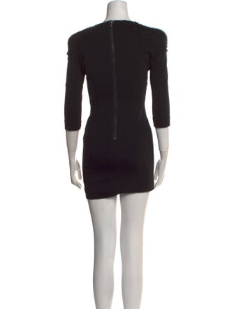 Pierre Balmain Crew Neck Mini Dress