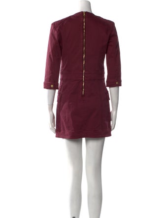 Pierre Balmain V-Neck Mini Dress