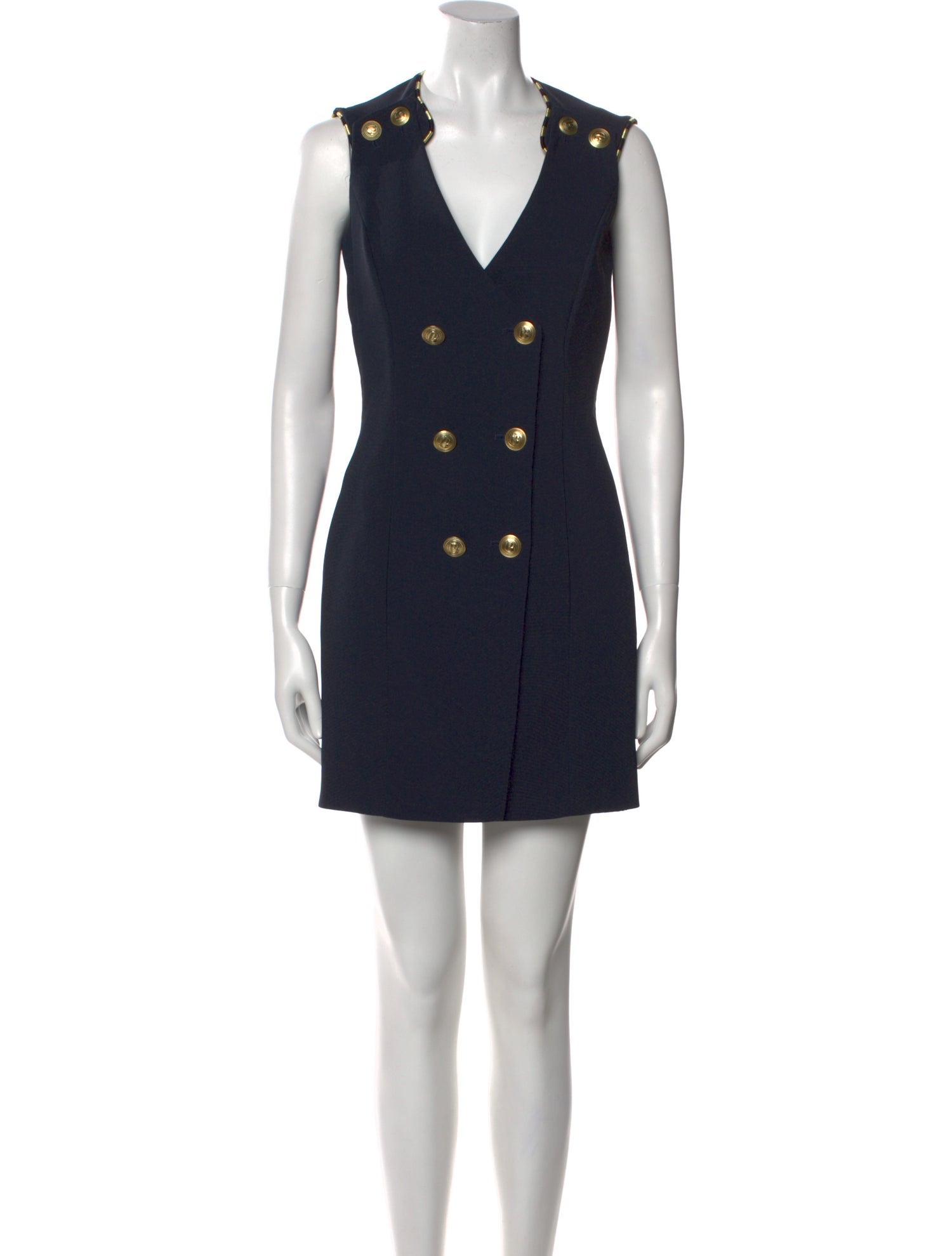 Pierre Balmain V-Neck Mini Dress