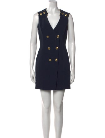 Pierre Balmain V-Neck Mini Dress