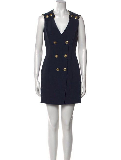 Pierre Balmain V-Neck Mini Dress