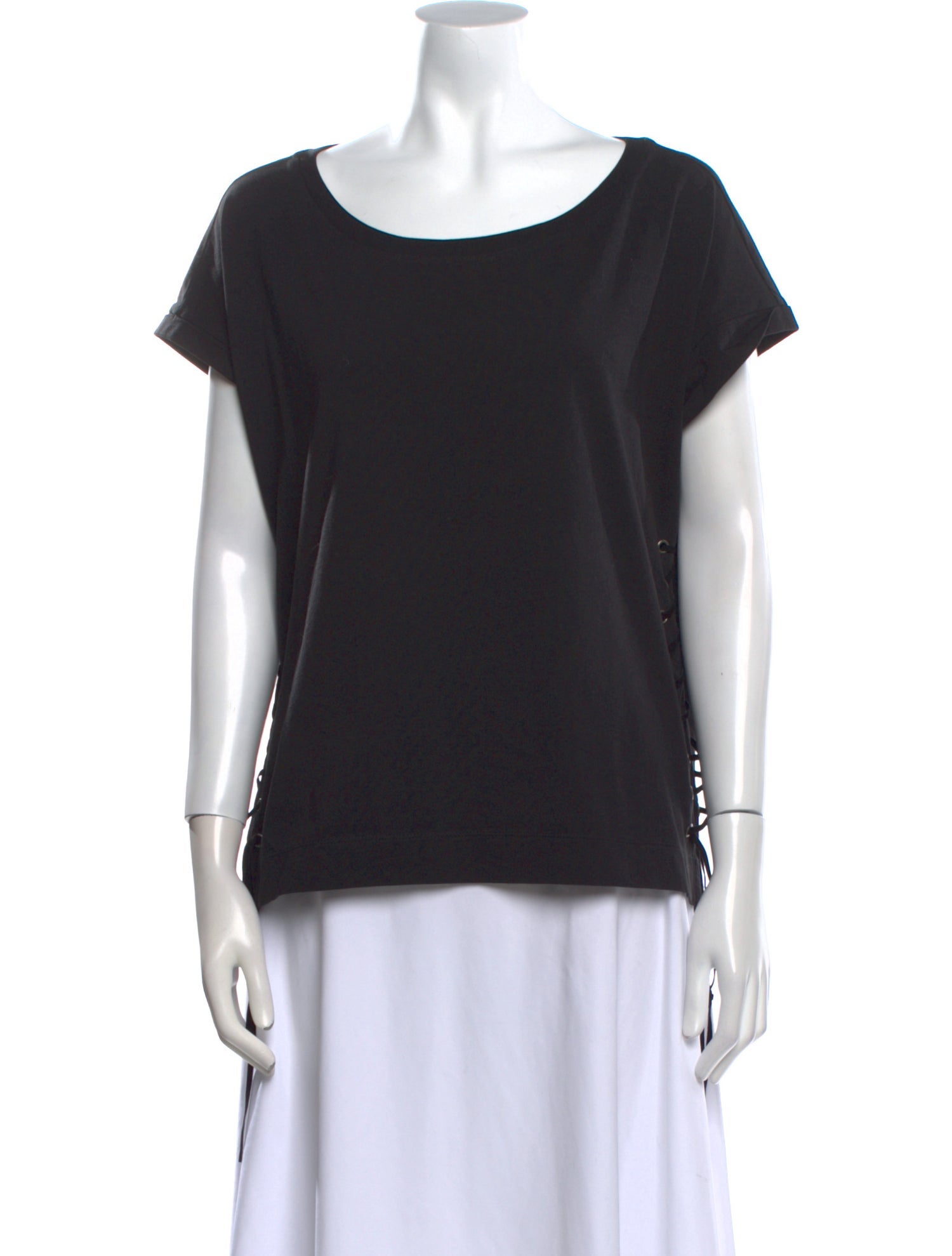 Pierre Balmain Scoop Neck Short Sleeve T-Shirt