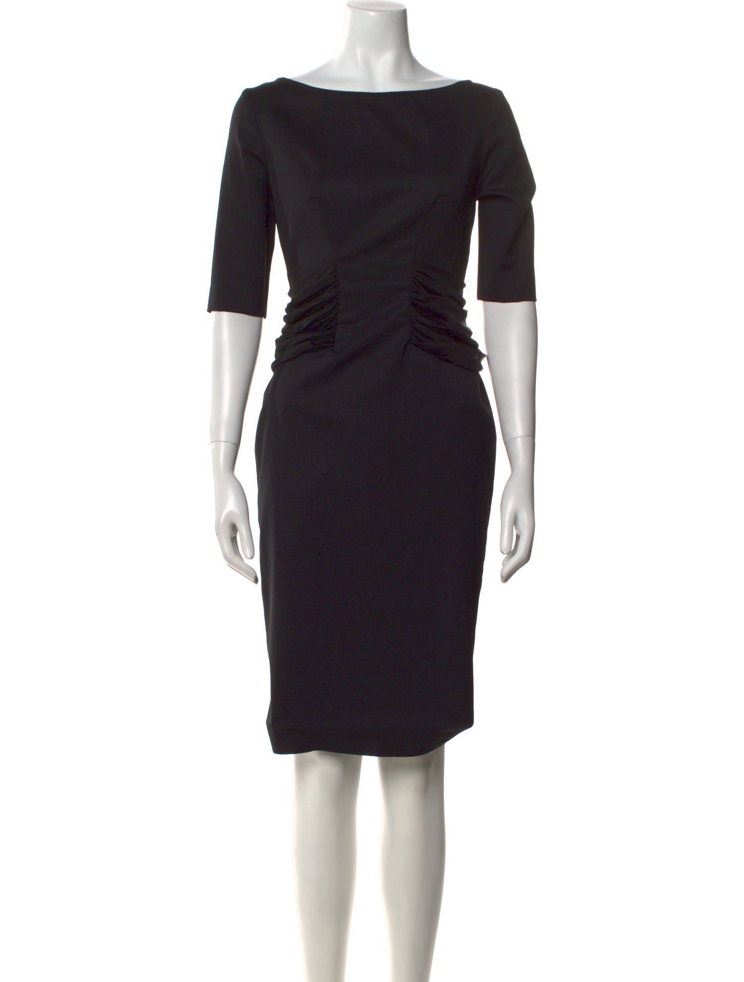 Pierre Balmain Virgin Wool Knee-Length Dress