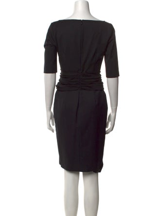 Pierre Balmain Virgin Wool Knee-Length Dress