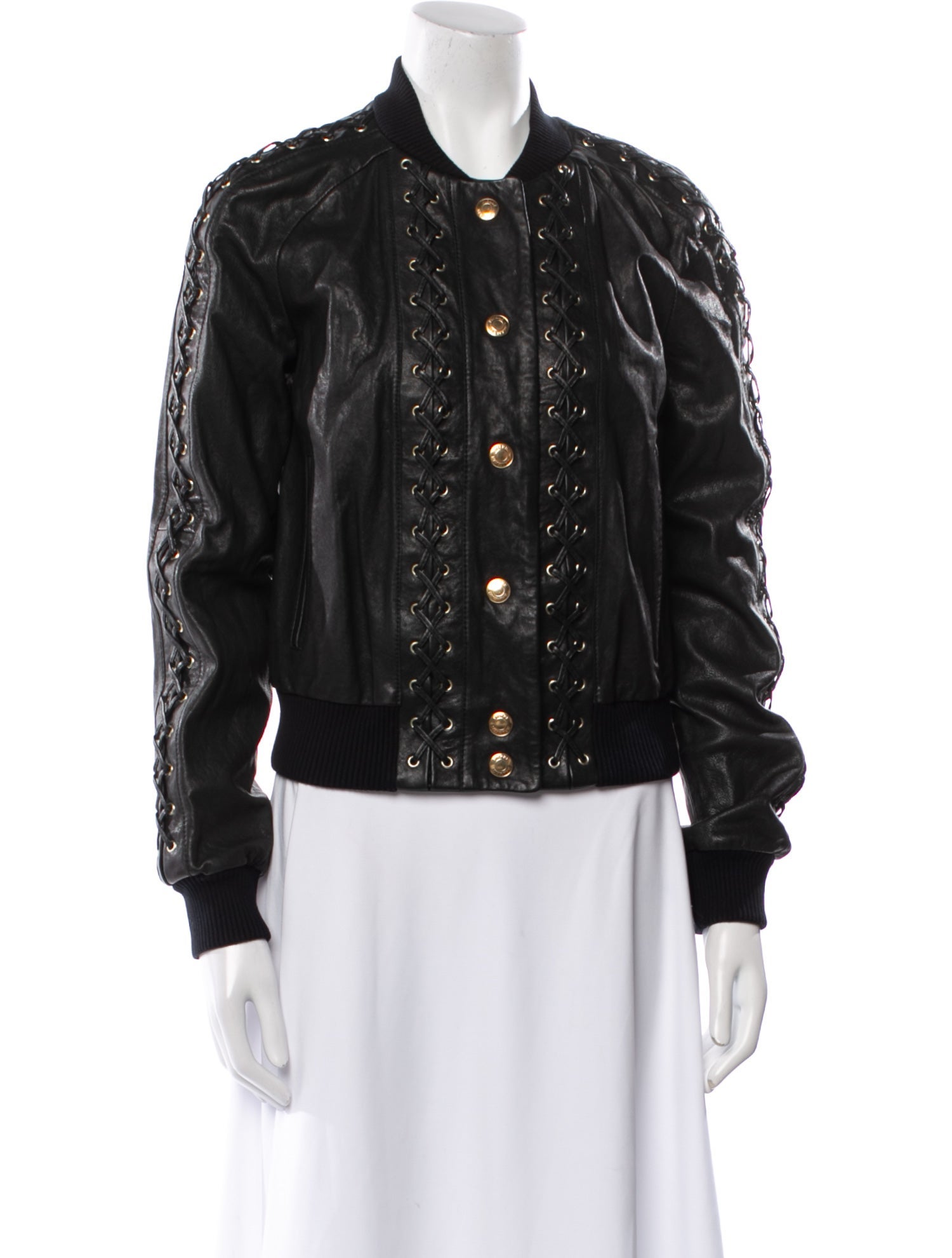 Pierre Balmain 2012 Leather Bomber Jacket
