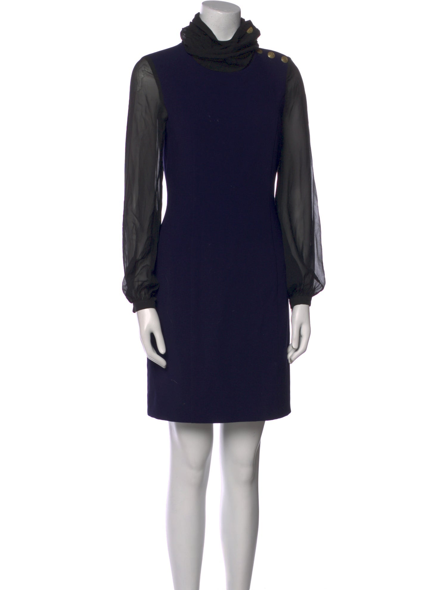 Pierre Balmain Turtleneck Mini Dress