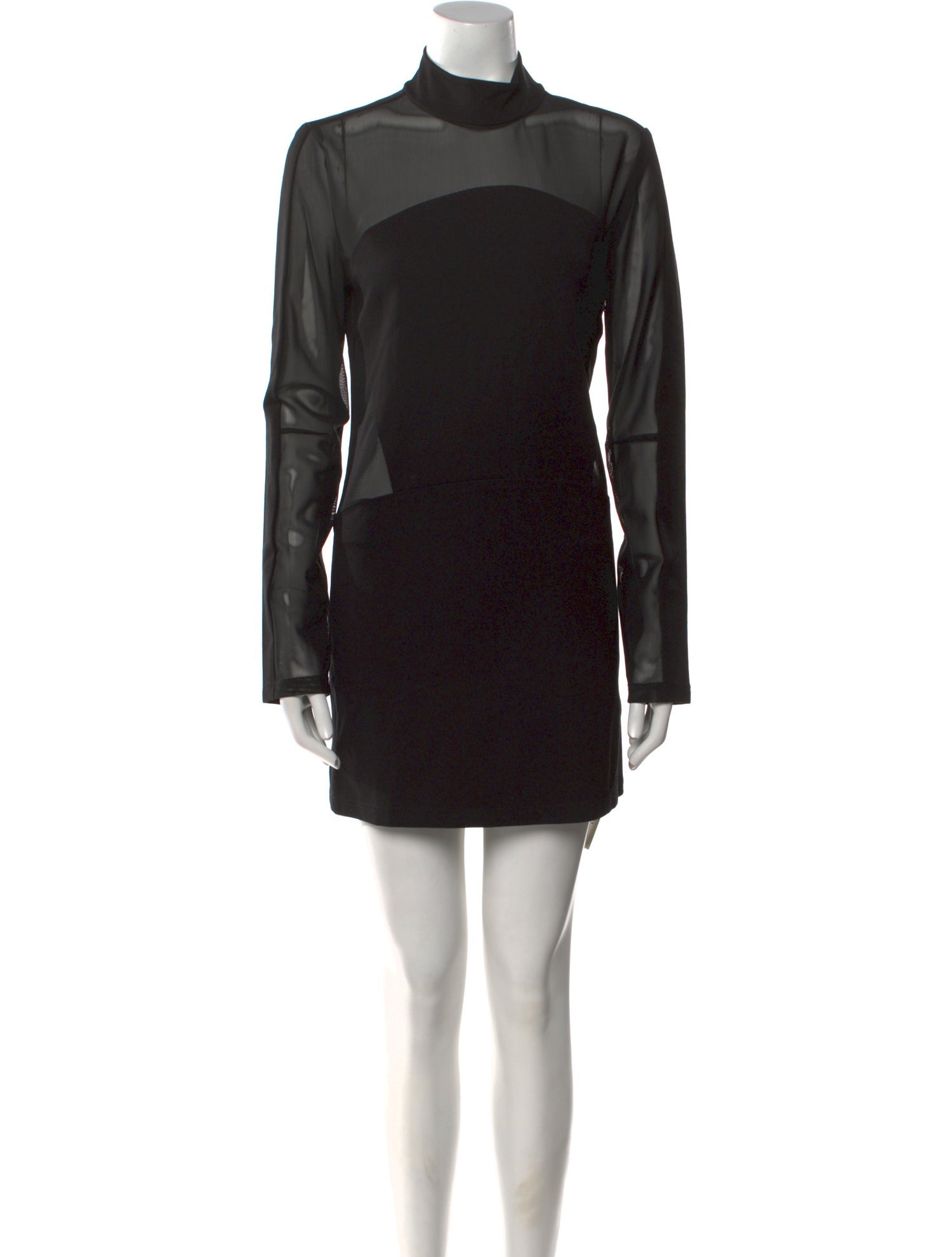 Pierre Balmain Mock Neck Mini Dress